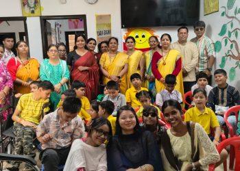 विश्व हिंदू परिषद मातृशक्ति दुर्गा वाहिनी द्वारा दिव्यांग बच्चों संग मनाया गया रक्षाबंधन पर्व !