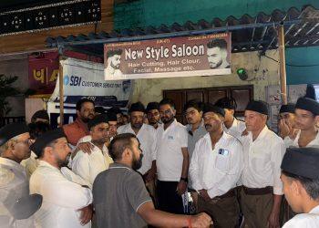 उत्तराखण्ड में अत्यधिक वर्षा से विभिन्न आपदा प्रभावित क्षेत्रों में राष्ट्रीय स्वयंसेवक संघ के स्वयंसेवकों