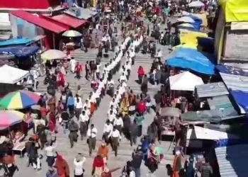 श्री केदारनाथ धाम में स्वयंसेवकों द्वारा पथ संचलन !