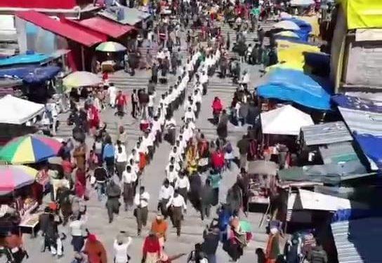 श्री केदारनाथ धाम में स्वयंसेवकों द्वारा पथ संचलन !
