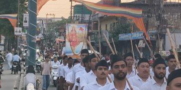 राष्ट्रीय स्वयसेवक संघ, उत्तराखंड प्रांत के संघ शिक्षा वर्ग (महाविद्यालयीन विद्यार्थी, तरूण व्यावसायी एवं विशेष) में पथ संचलन का आयोजन !